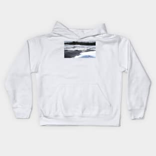 Ice on the river Kids Hoodie